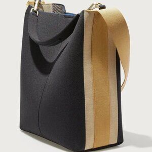 Rothys Bucket Bag and Envelope Clutch (ink and ivory)